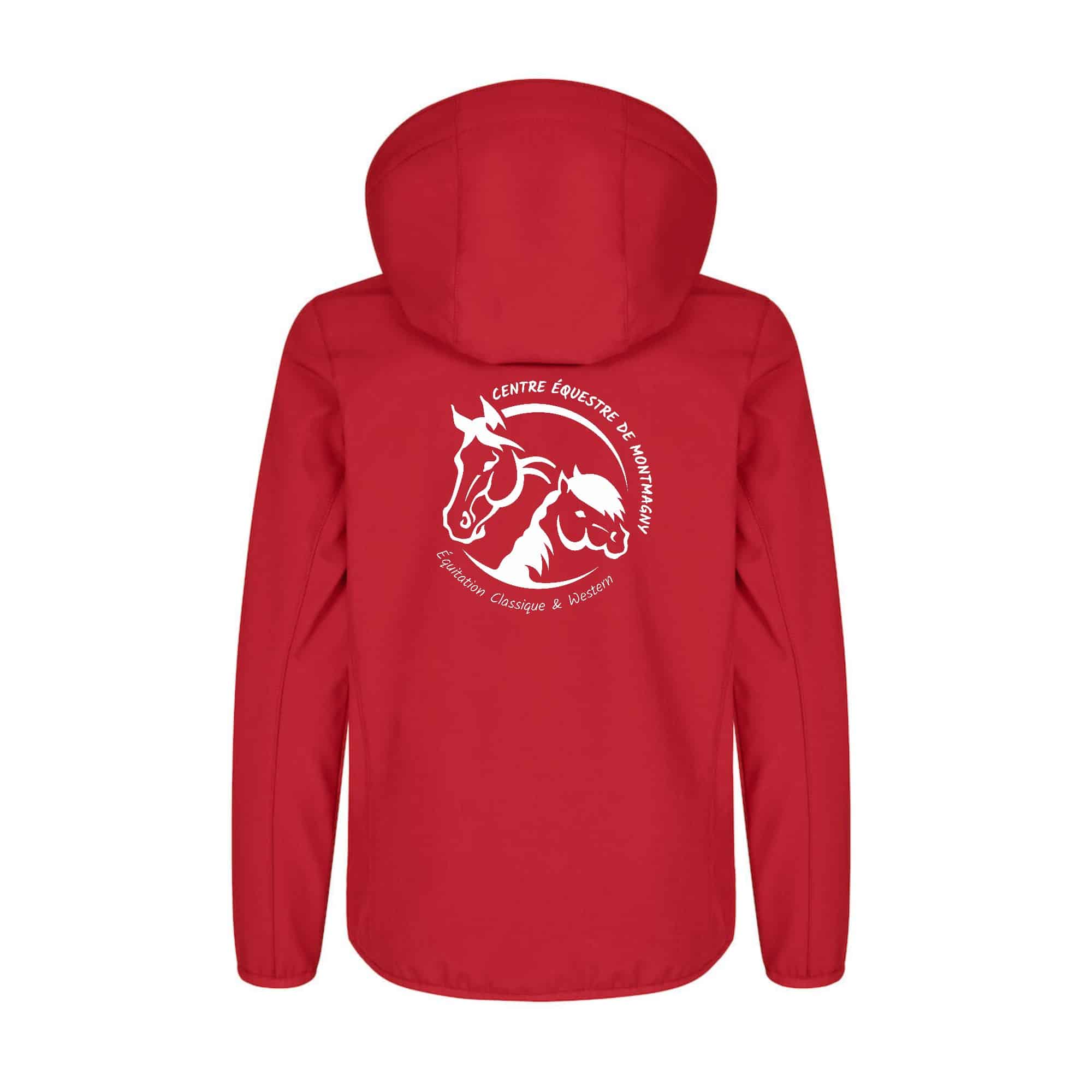 SOFTSHELL "Classic" (enfant) - Centre Equestre de Montmagny - Rouge - 0200909 – Image 3