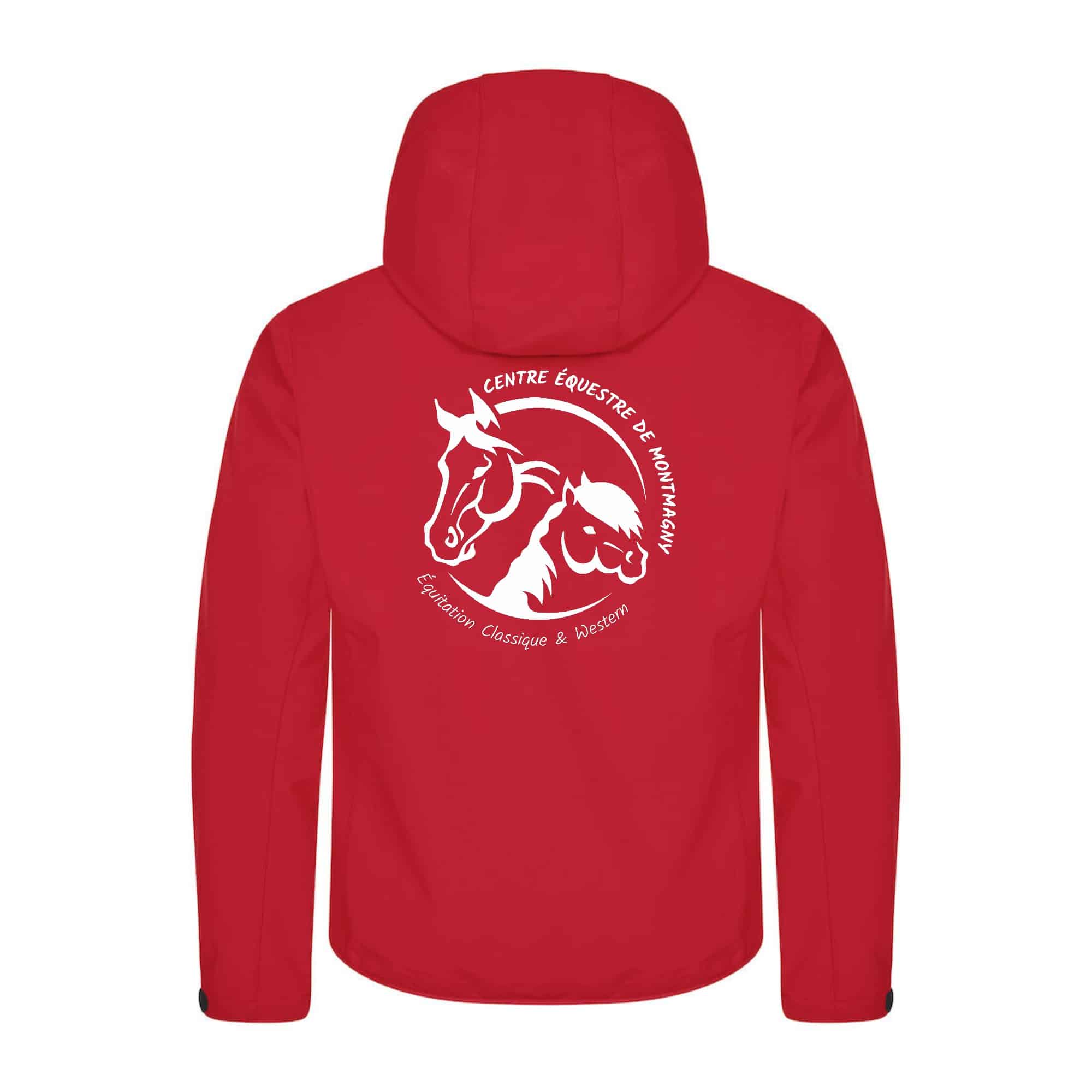 SOFTSHELL "Classic" (homme) - Centre Equestre de Montmagny - Rouge - 0200912 – Image 3