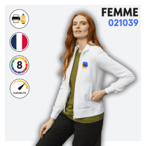 Sweat zippé sans capuche (femme) - 021039