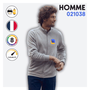 Sweat zippé sans capuche (homme) - 021038