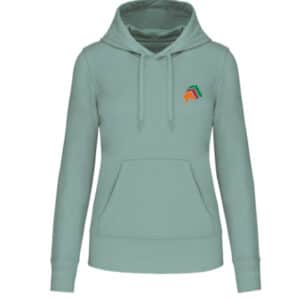 [COLLECTION CAPSULE] Sweat avec capuche et poche kangourou (femme) -  Brimbo Equitation - Sage - K4028