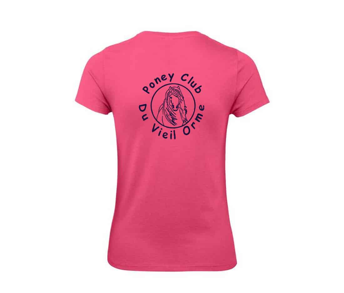 T-SHIRT (femme) - Poney club du vieil orme - BC04T – Image 5