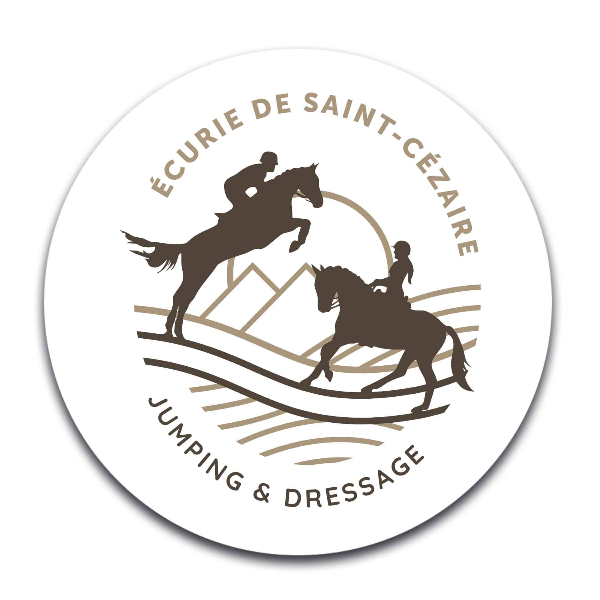 STICKER ROND - Ecurie de Saint Cézaire - BEGARD - STI001