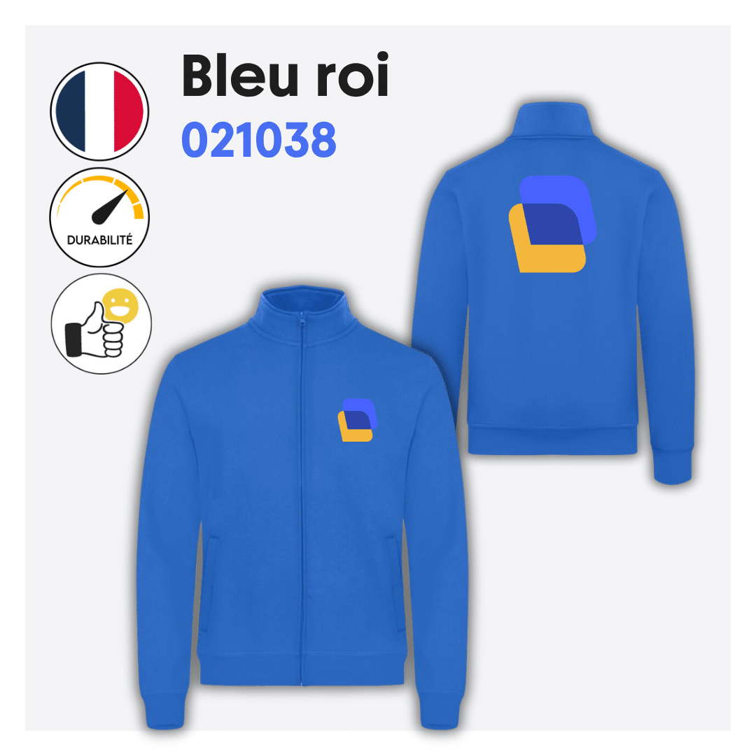 Sweat zippé sans capuche (homme) - 021038 – Image 9