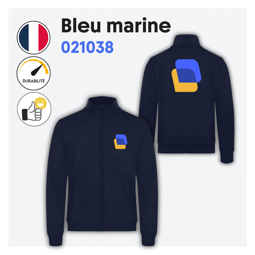 Sweat zippé sans capuche (homme) - 021038 – Image 5