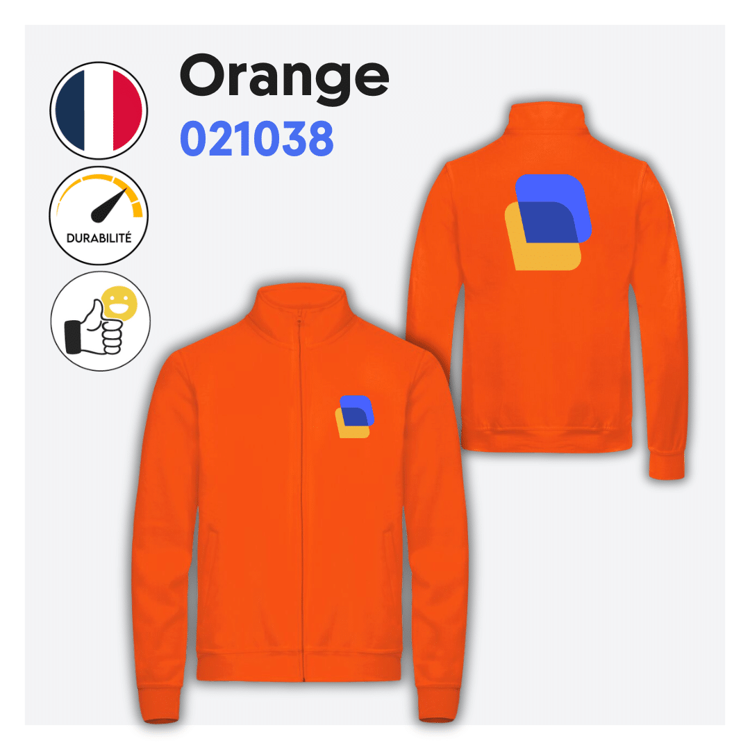 Sweat zippé sans capuche (homme) - 021038 – Image 4