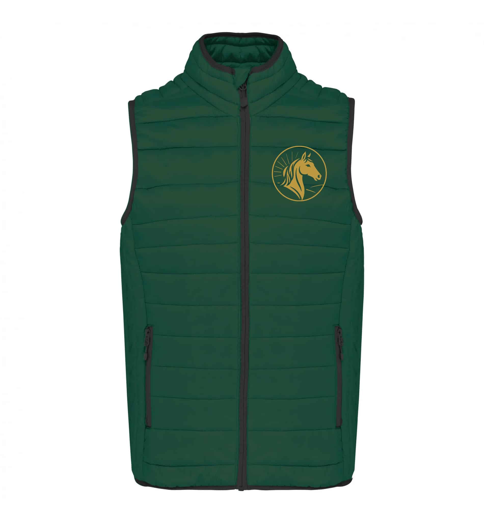 DOUDOUNE SANS MANCHES (femme) - Le Domaine de l'Aube - Vert foret - K6114