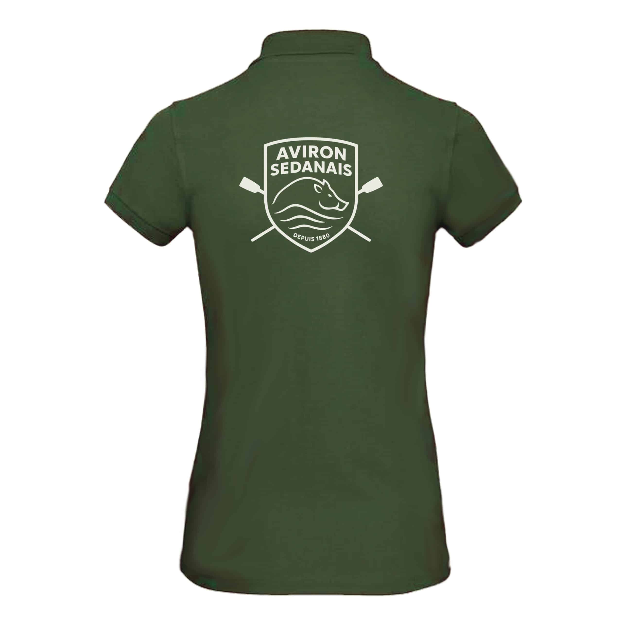POLO (femme) - Aviron Sedanais - Vert foret - BCI1F – Image 3