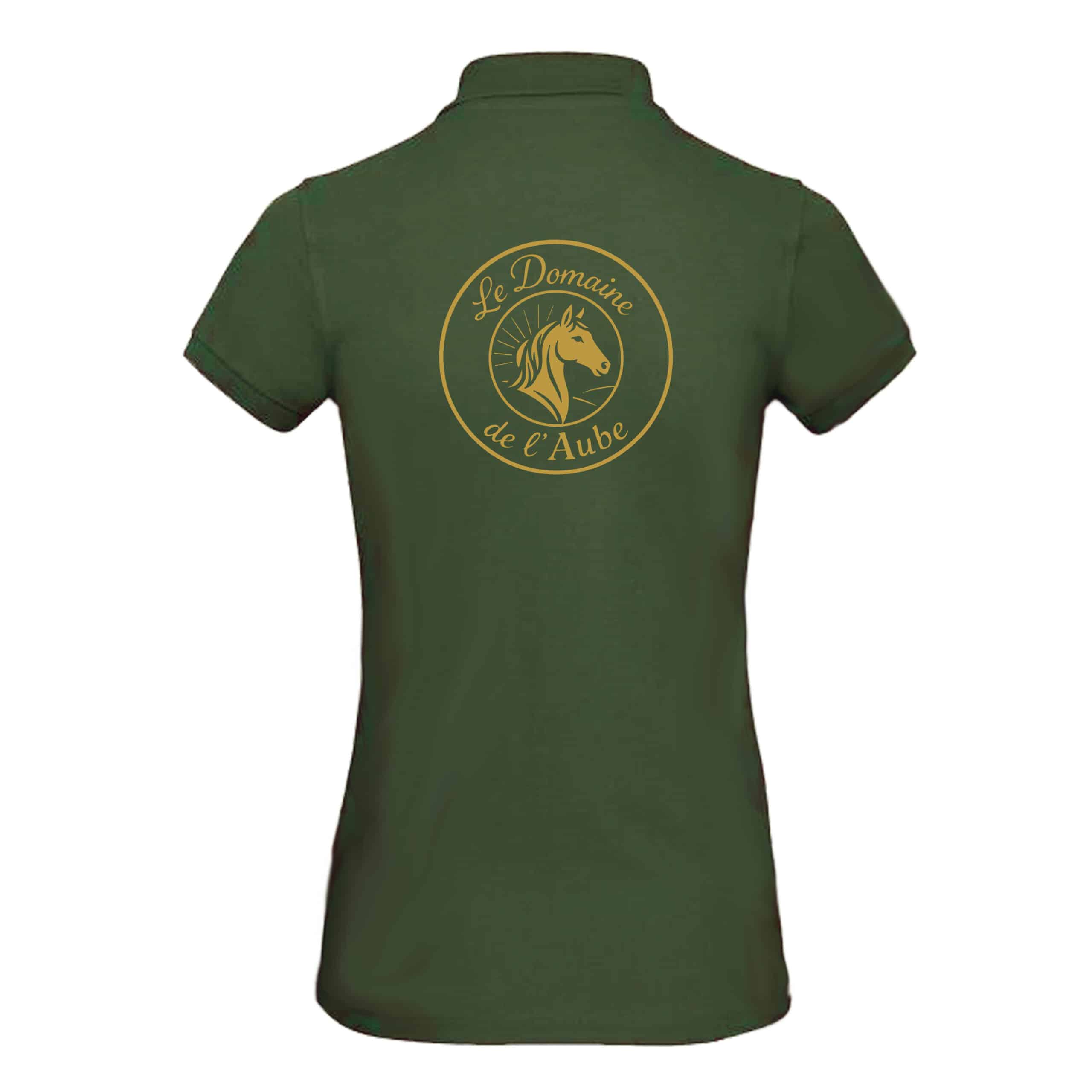 Polo premium (femme) - Le Domaine de l'Aube - Vert foret - BCW463 – Image 2