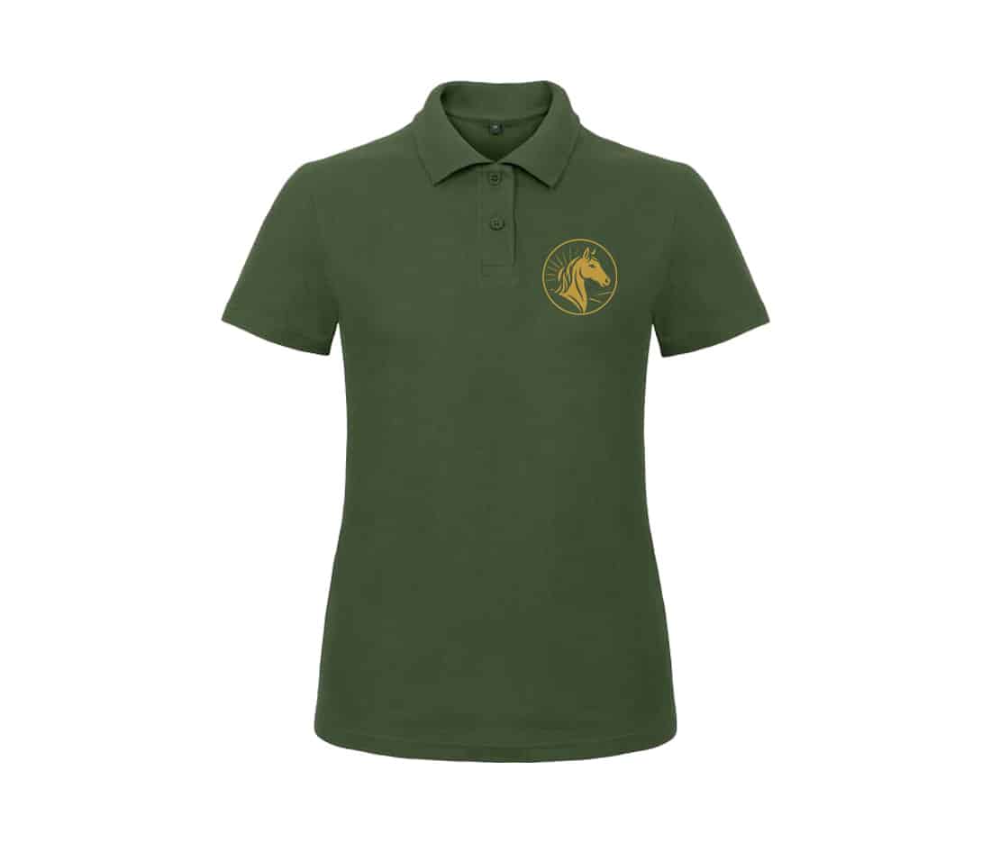 Polo premium (femme) - Le Domaine de l'Aube - Vert foret - BCW463