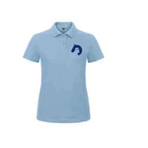 POLO (femme) - ASSOCIATION FRANCAISE DU LUSITANIEN / WORKING EQUITATION FRANCE - Bleu ciel - BCI1F