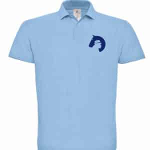 POLO (enfant) - ASSOCIATION FRANCAISE DU LUSITANIEN / WORKING EQUITATION FRANCE - Bleu ciel - BCK424