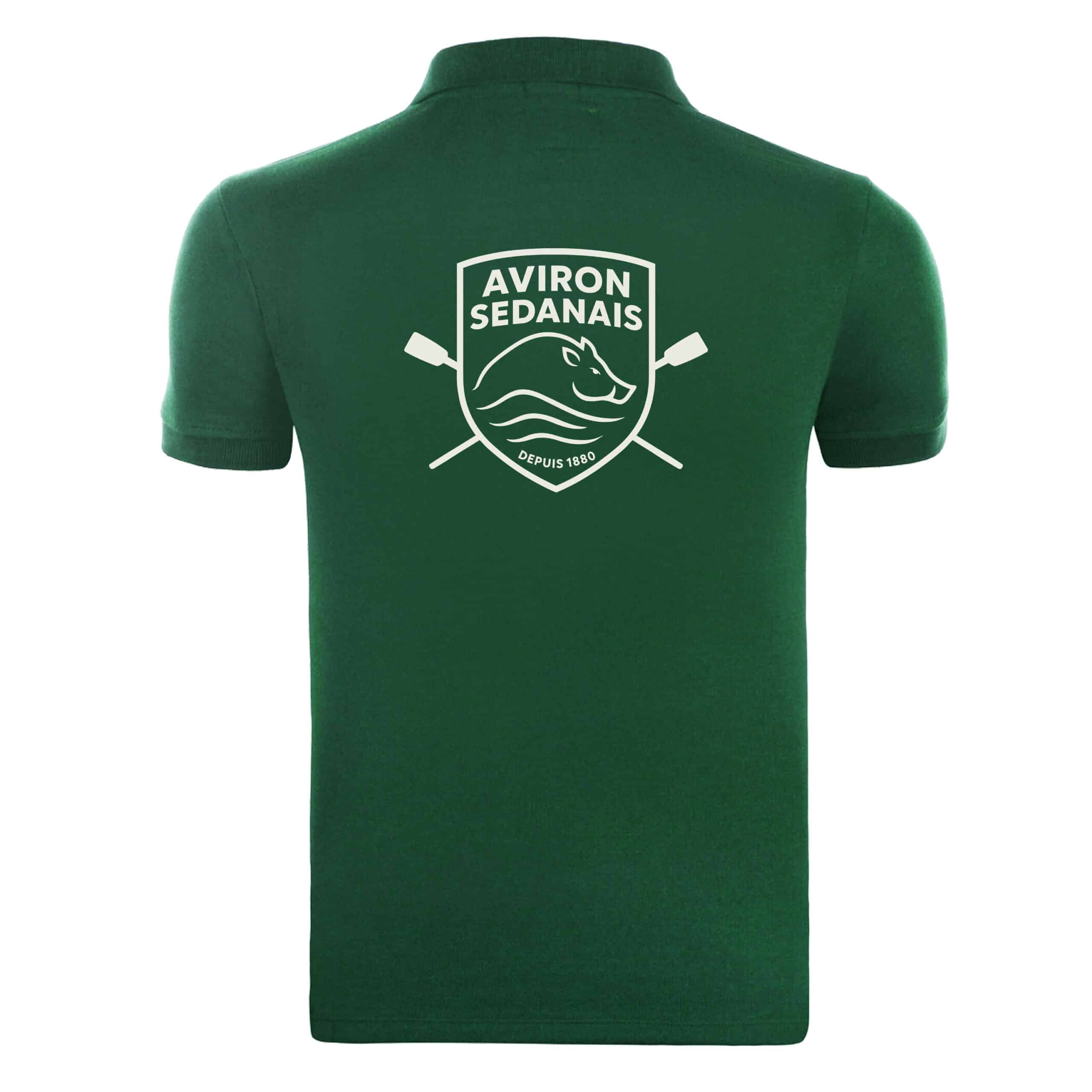 POLO (enfant) - Aviron Sedanais - Vert foret - BCK424 – Image 3
