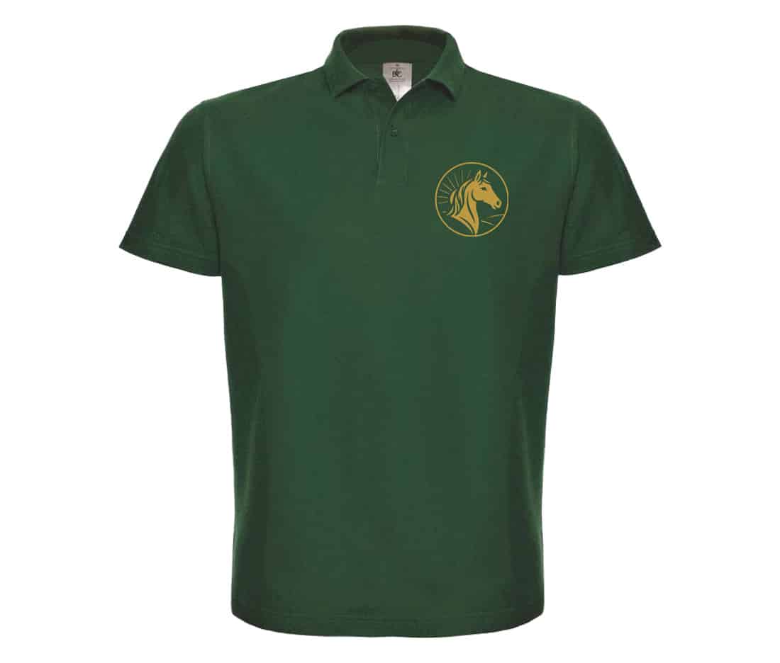 POLO premium (enfant) - Le Domaine de l'Aube - Vert foret - K249
