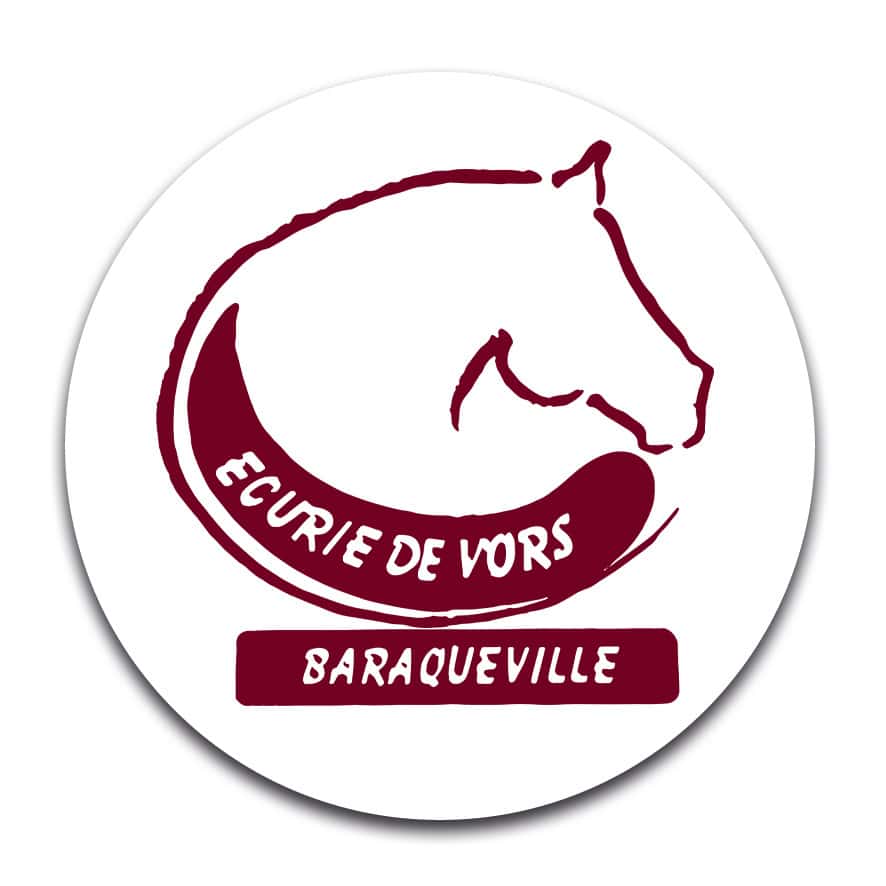 STICKER ROND - Centre équestre de Vors - STI001