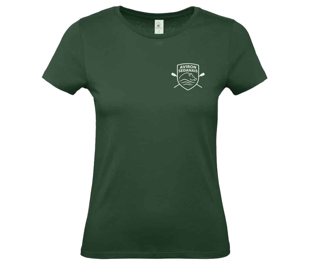 T-SHIRT (femme) - Aviron Sedanais - Vert foret - BC04T