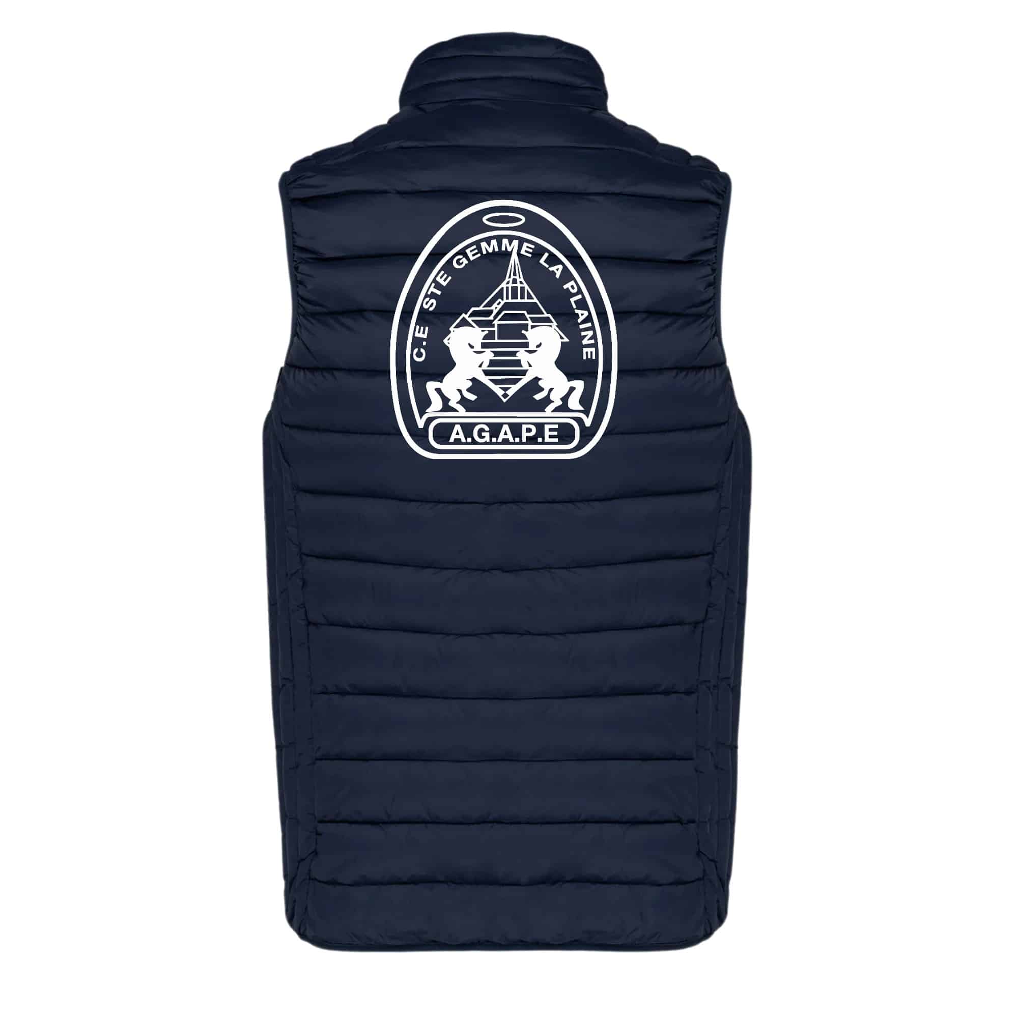 DOUDOUNE SANS MANCHES (homme) - AGAPE - Navy - K6113 – Image 3