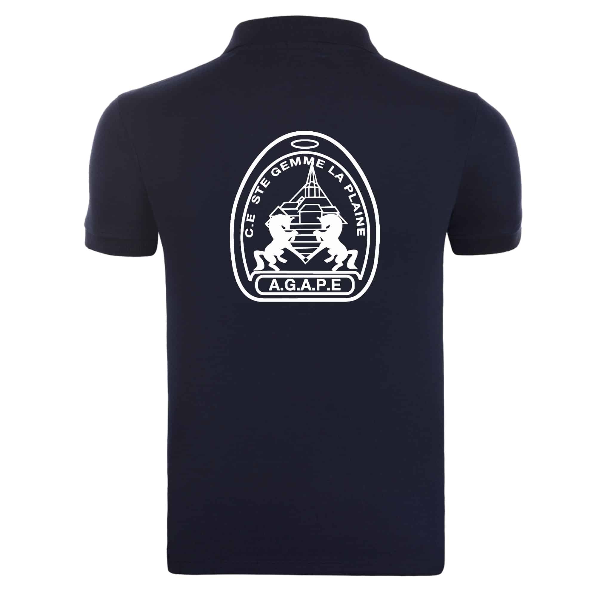 POLO (enfant) - AGAPE - Navy - BCK424 – Image 3