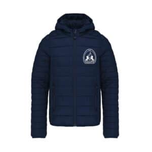 DOUDOUNE AVEC MANCHES ET CAPUCHE (enfant) - AGAPE - Navy - K6112
