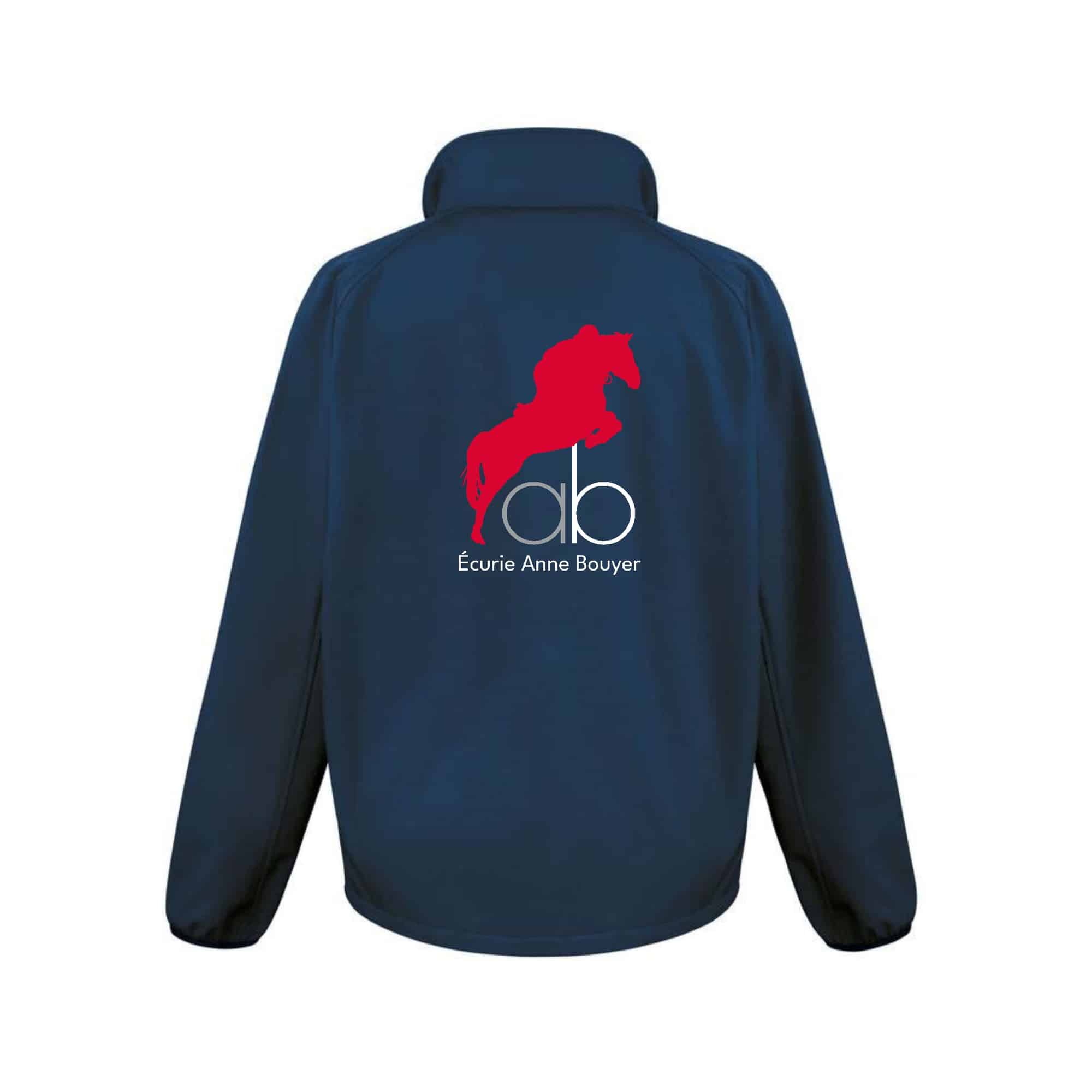 SOFTSHELL ECO (homme) – ecurie anne bouyer - Navy - RS231 – Image 3