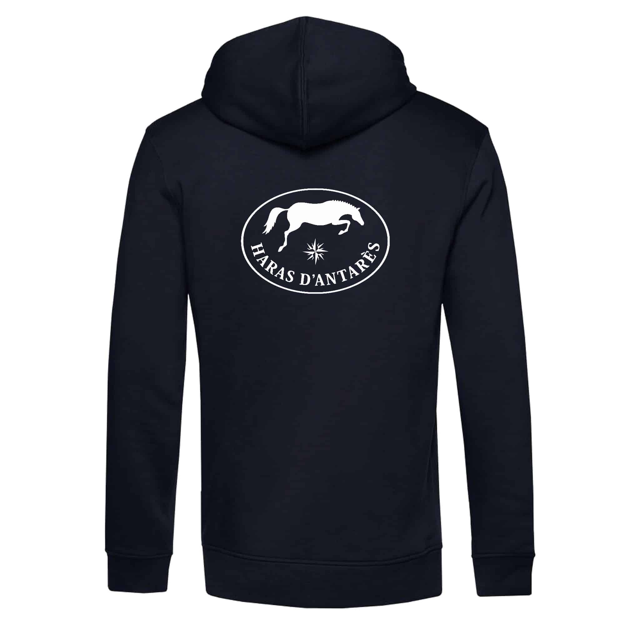 SWEAT A CAPUCHE (homme) - Haras d'Antarès - Navy - BCU33B – Image 3