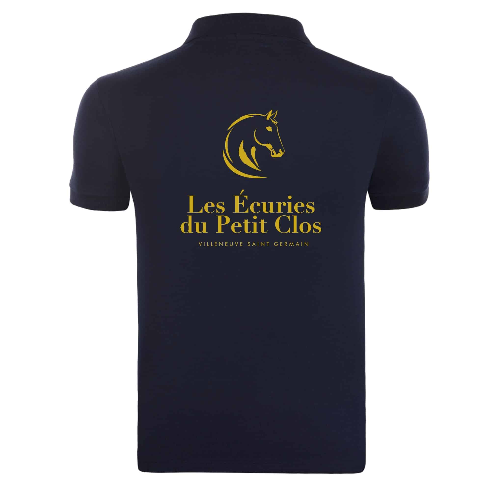POLO (homme) - LES ECURIES DU PETIT CLOS - Navy - BCID1 – Image 3