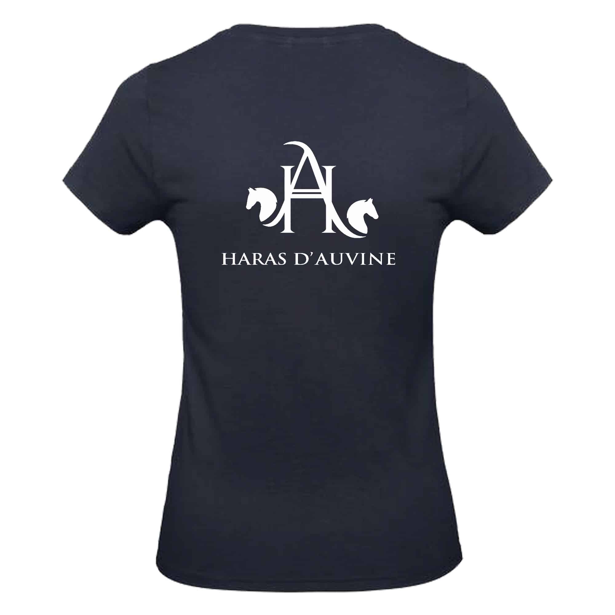 T-SHIRT (femme) - HARAS D'AUVINE - Navy - BC04T – Image 3