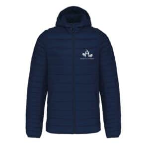 DOUDOUNE AVEC MANCHES ET CAPUCHE (homme) - HARAS D'AUVINE - Navy - K6110