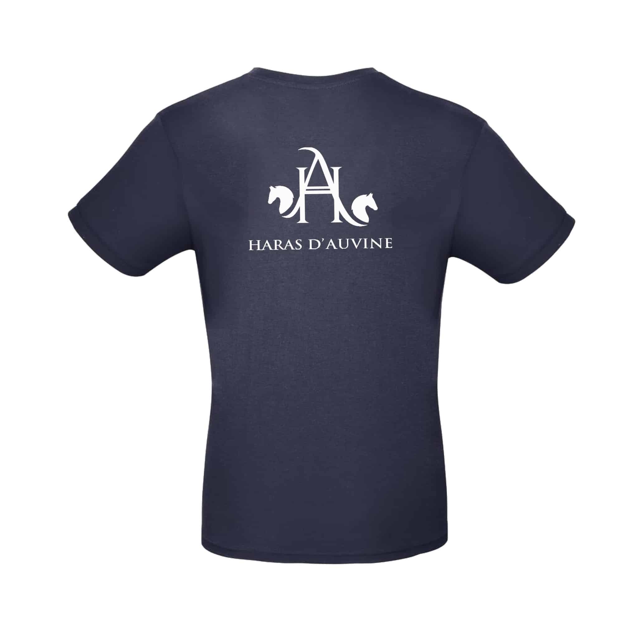 T-SHIRT (homme) - HARAS D'AUVINE - Navy - BC03T – Image 3