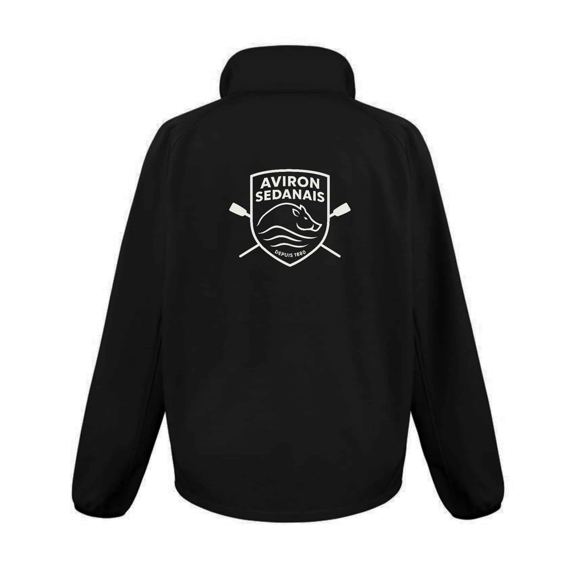SOFTSHELL ECO (femme) – Aviron Sedanais - Noir - R231F – Image 3