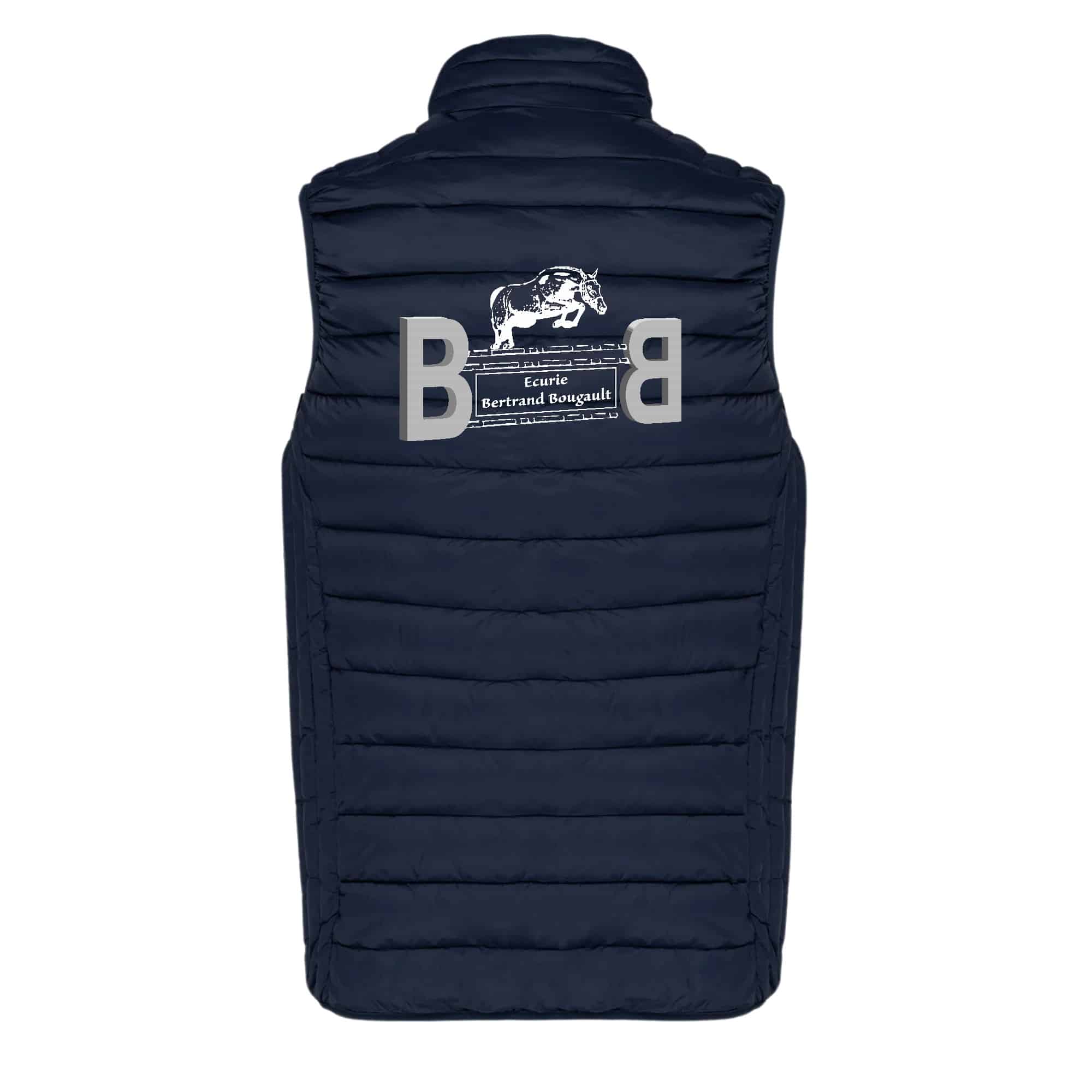 DOUDOUNE SANS MANCHES (enfant) - ECURIE BERTRAND BOUGAULT - Navy - K6115 – Image 3