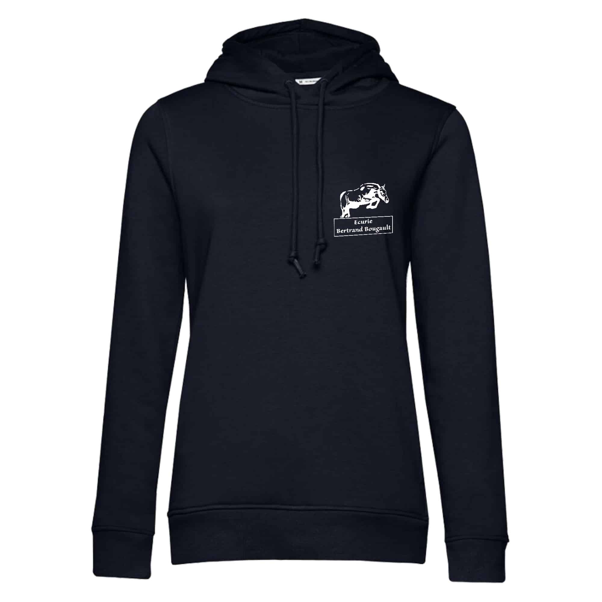 SWEAT A CAPUCHE (femme) – ECURIE BERTRAND BOUGAULT - Navy - BCW34B