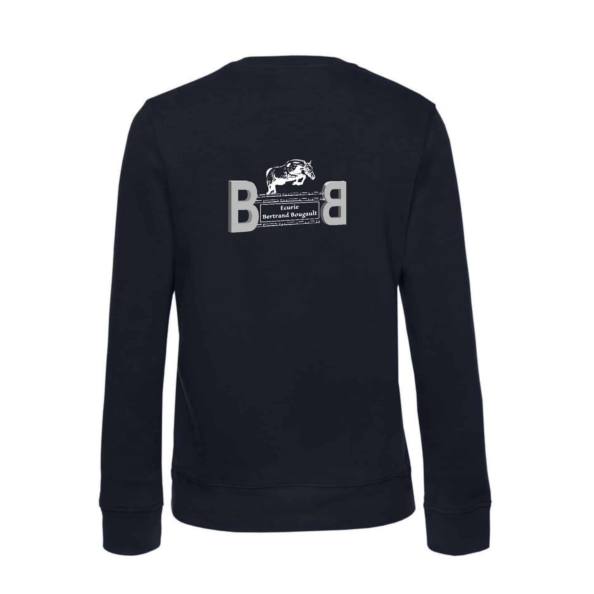 SWEAT COL ROND (enfant) - ECURIE BERTRAND BOUGAULT - Navy - ID332K – Image 2