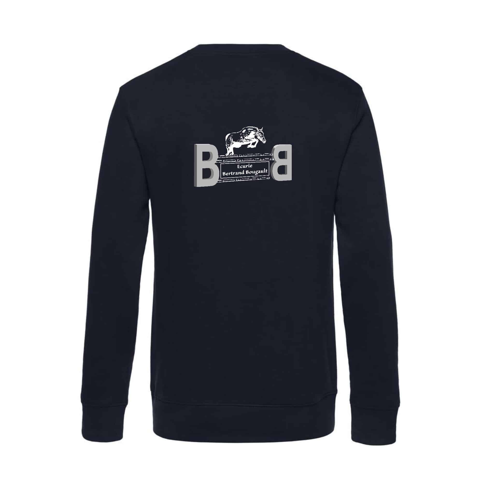 SWEAT COL ROND (femme) - ECURIE BERTRAND BOUGAULT - Navy - BCW01Q – Image 3