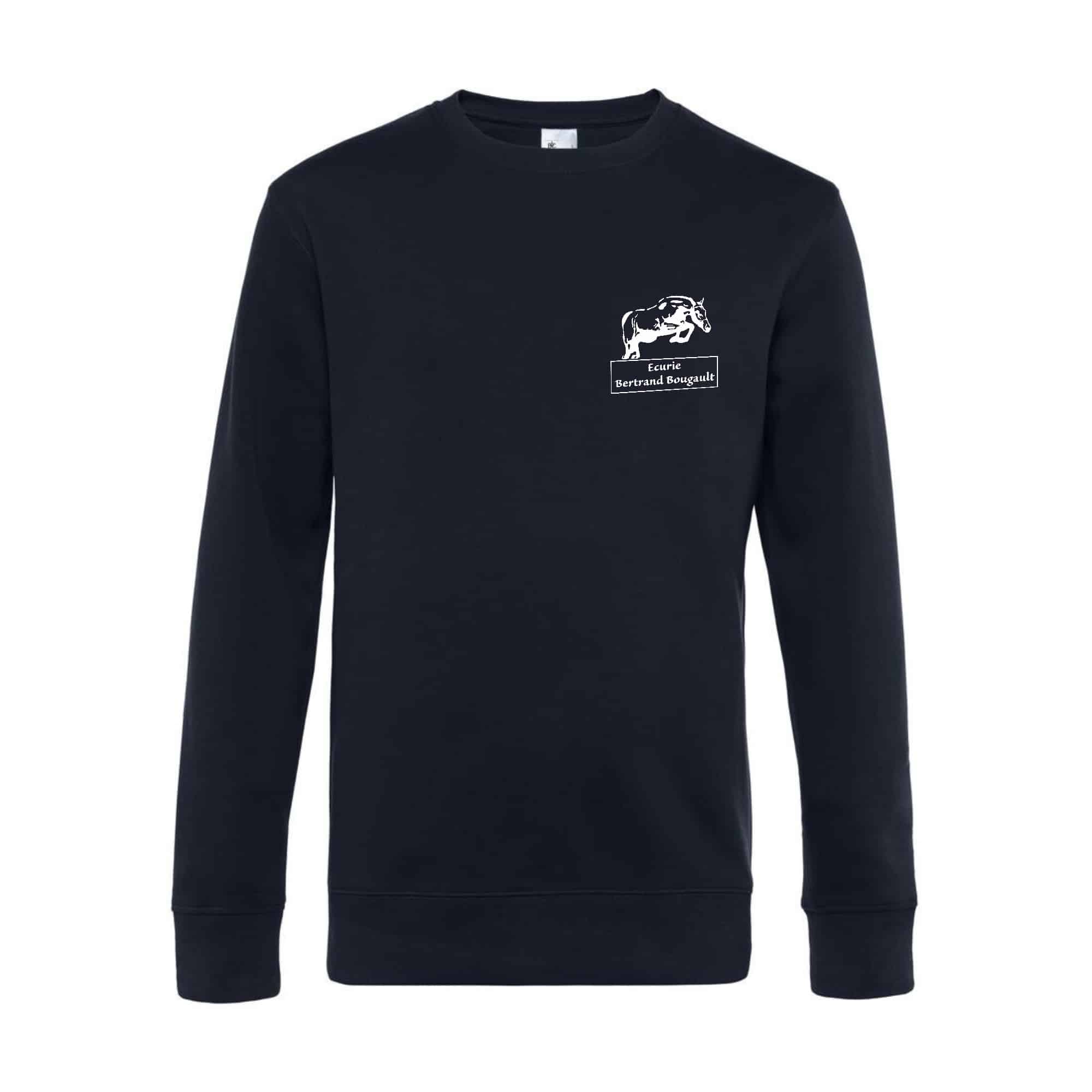 SWEAT COL ROND (femme) - ECURIE BERTRAND BOUGAULT - Navy - BCW01Q – Image 4