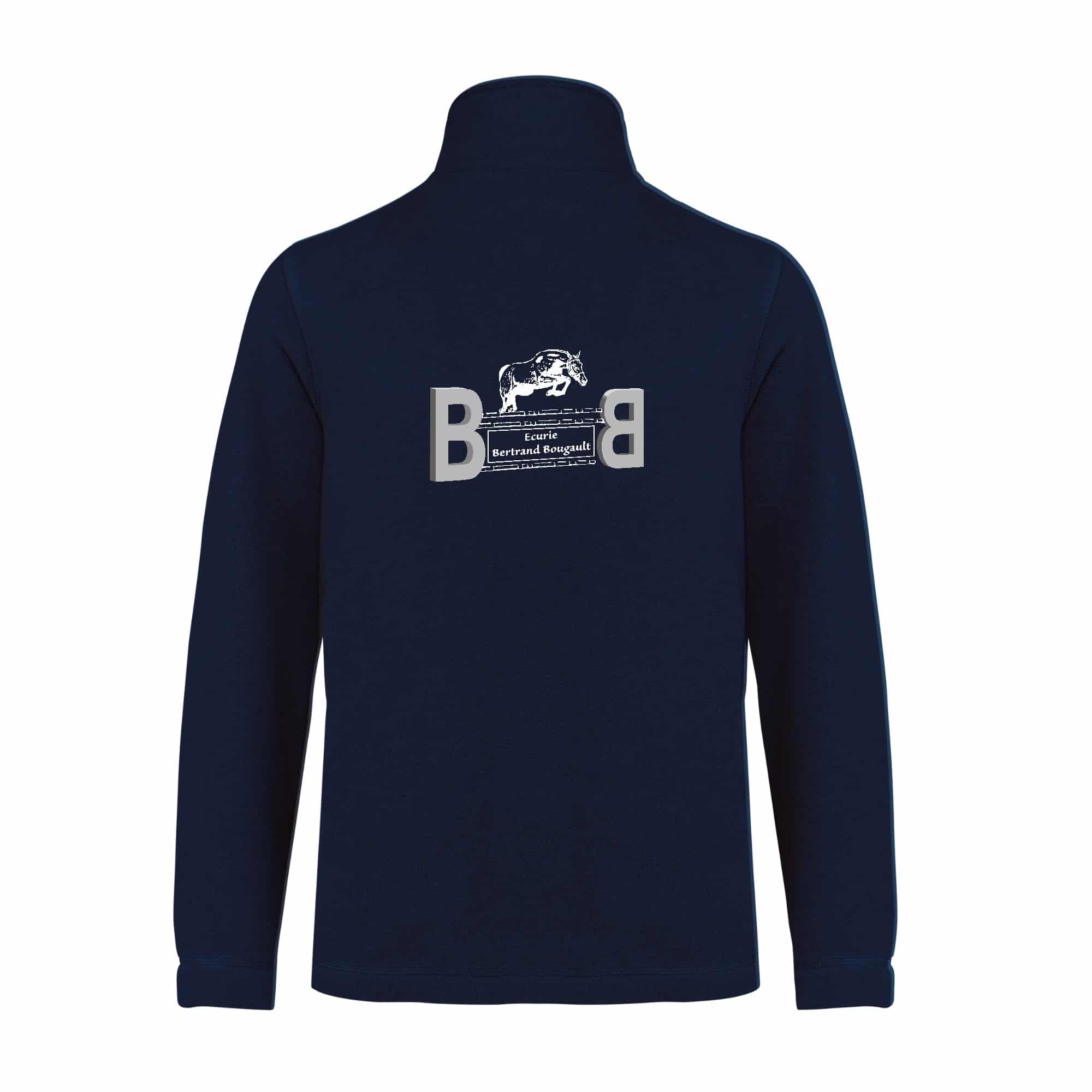 Veste micropolaire zippée (enfant) – ECURIE BERTRAND BOUGAULT - Navy – K920 – Image 3