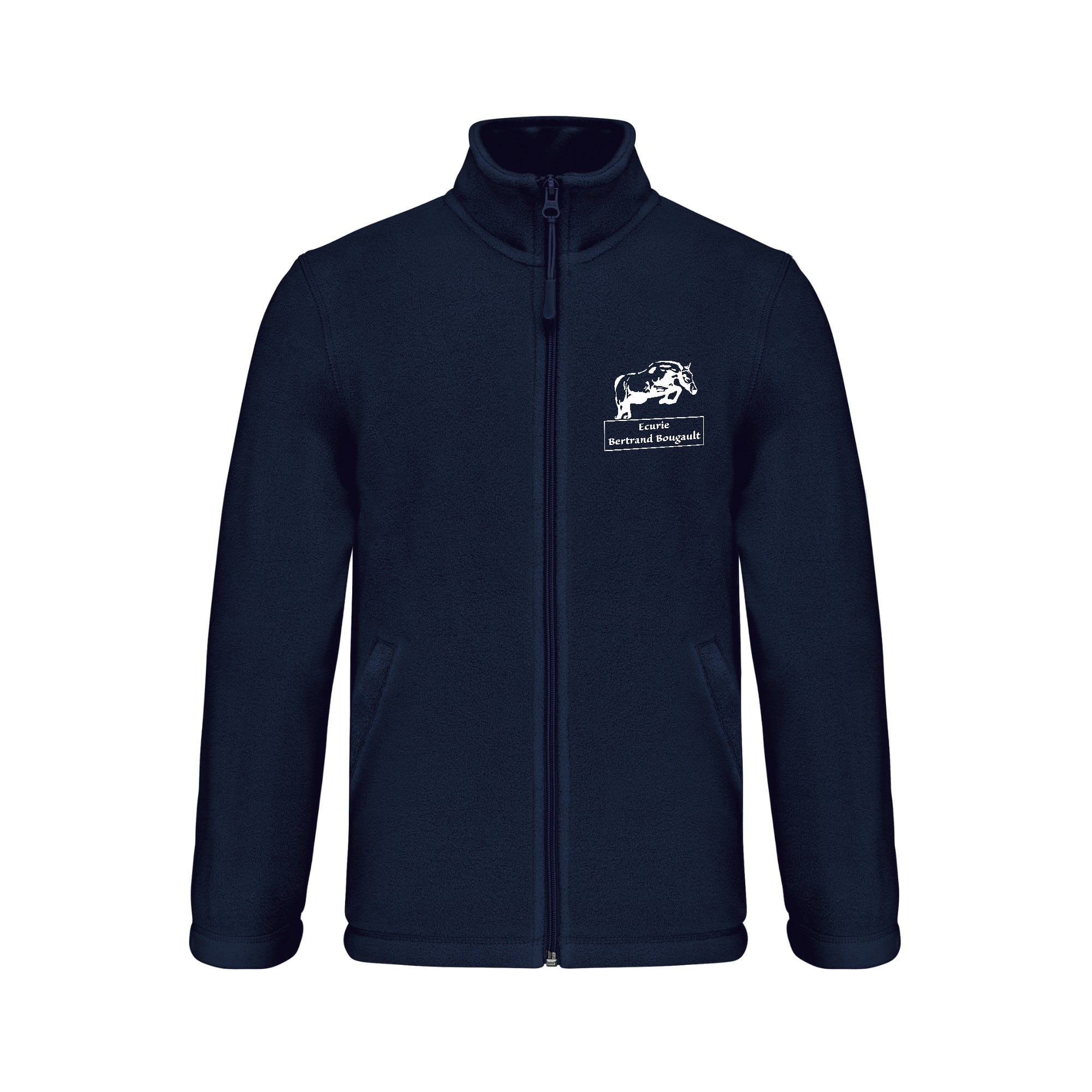 Veste micropolaire zippée (femme) – ECURIE BERTRAND BOUGAULT - Navy – K907