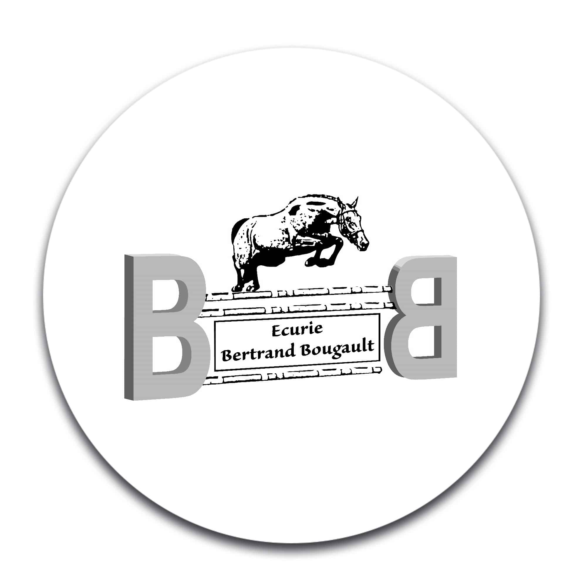 STICKER ROND - ECURIE BERTRAND BOUGAULT - STI001