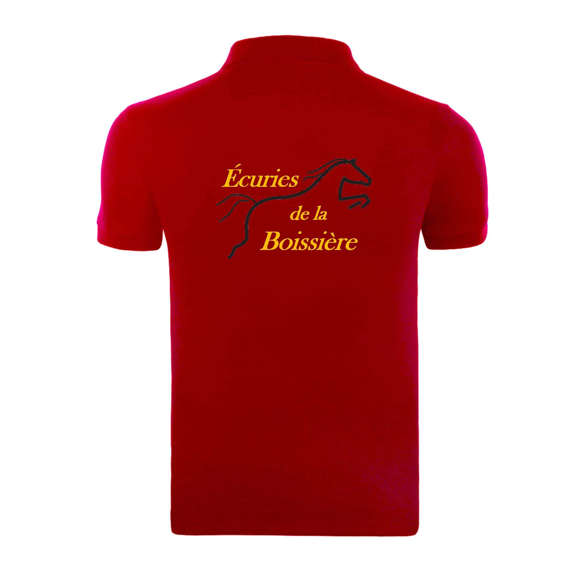 POLO premium (enfant) - Ecuries de la boissiere - Rouge - K249 – Image 3
