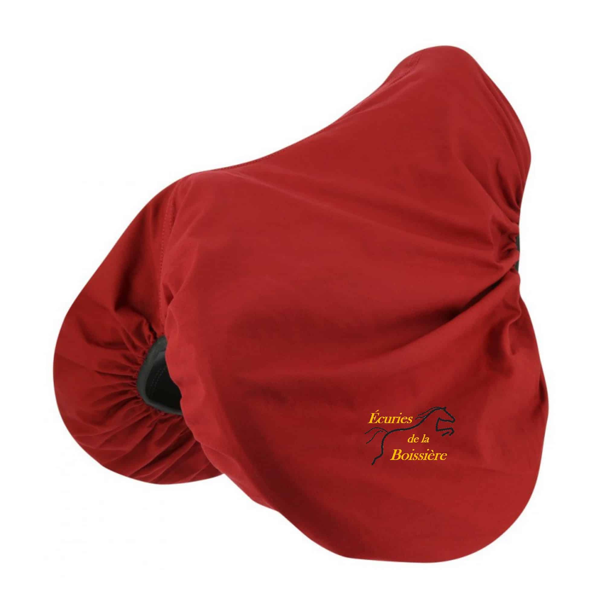 Housse de selle en coton Ridding World - Ecuries de la boissiere - Rouge - 205100