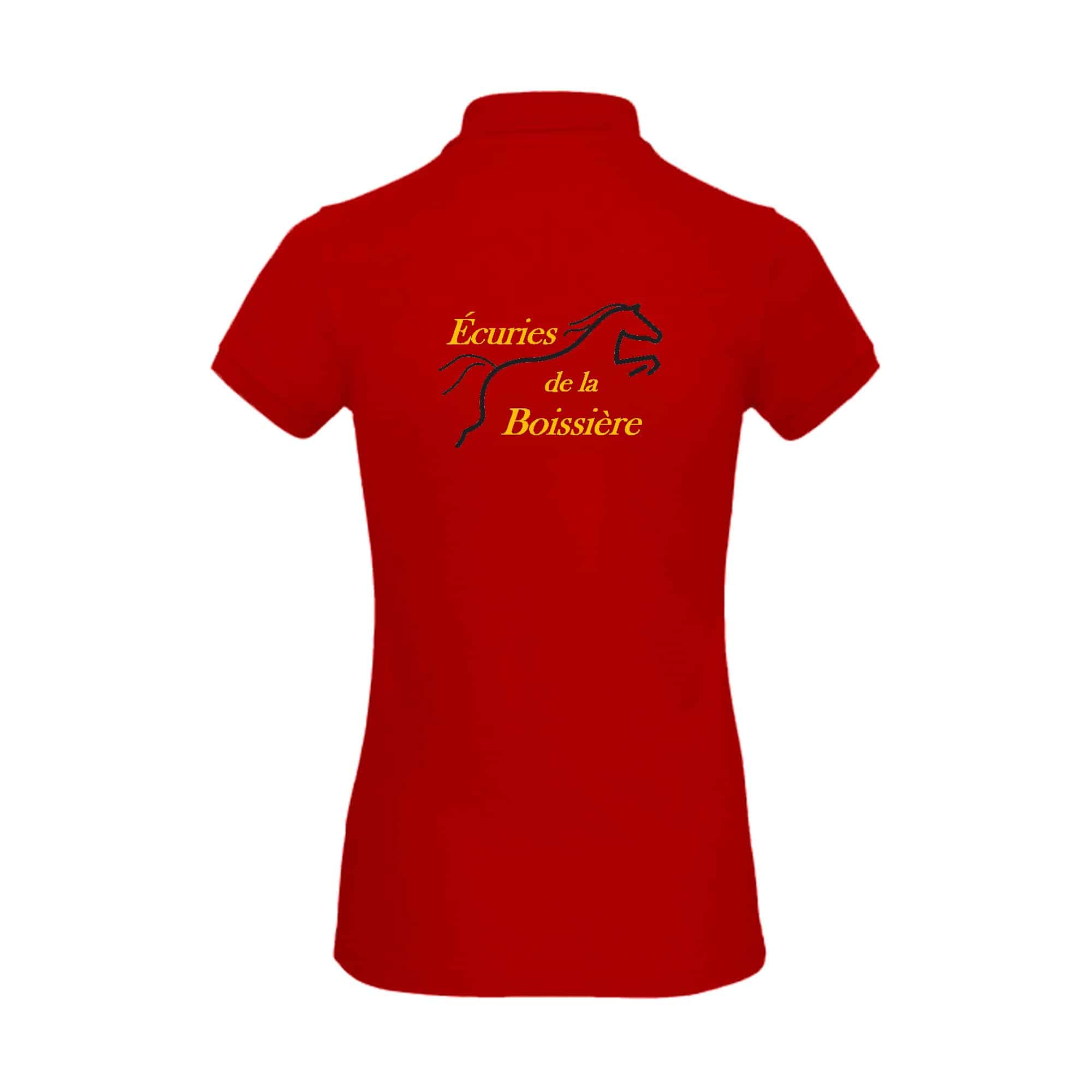 Polo premium (femme) - Ecuries de la boissiere - Rouge - BCW463 – Image 2