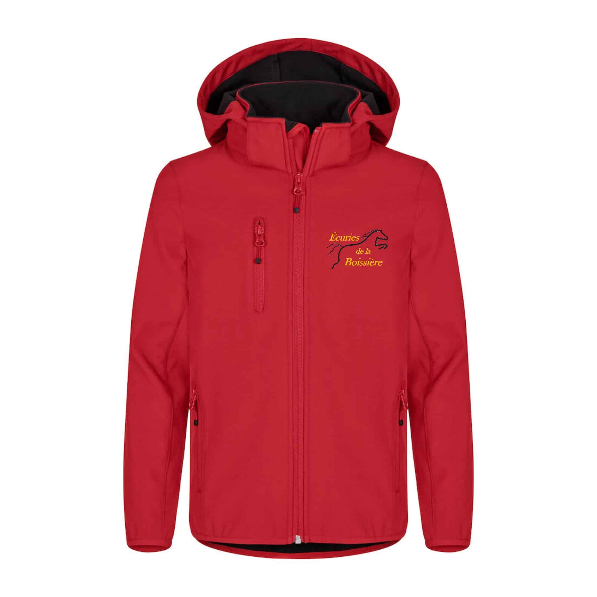 SOFTSHELL ''Classic'' (enfant) - Ecuries de la boissiere - Rouge - 0200909