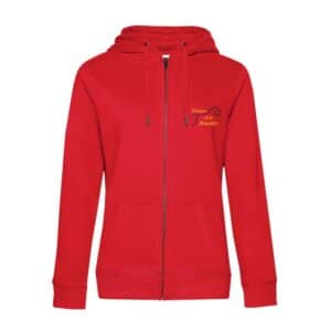 SWEAT ZIPPÉ (femme) - Ecuries de la boissiere - Rouge - BCW03Q