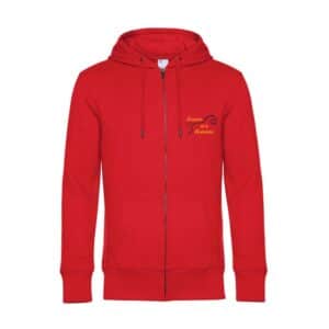 SWEAT ZIPPÉ (enfant) - Ecuries de la boissiere - Rouge - K455