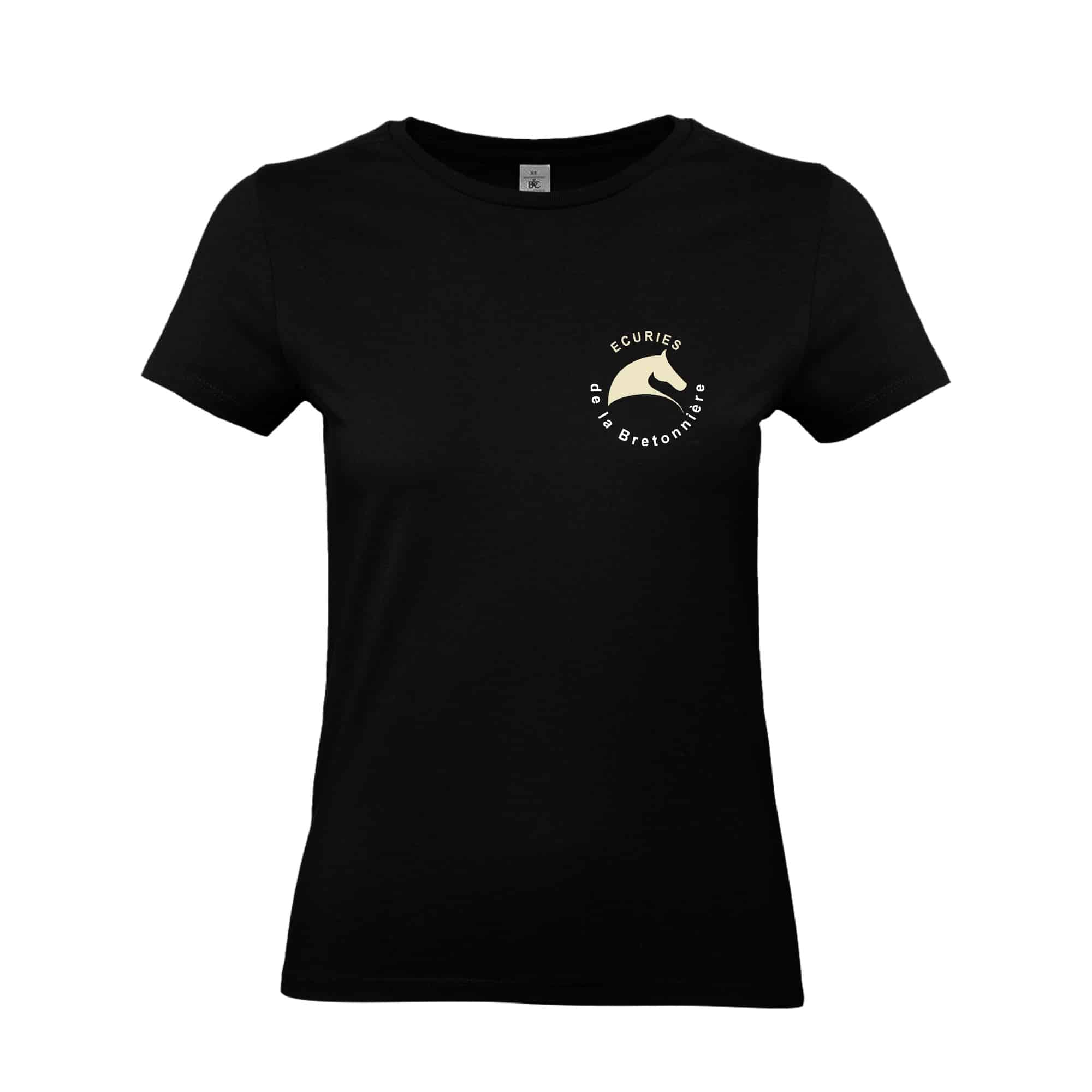 T-SHIRT (femme) - SARL ÉCURIES DE LA BRETONNIERE - Noir - BC04T