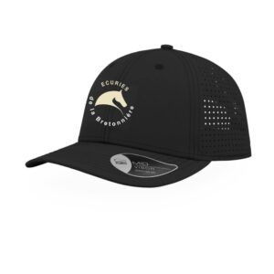 Casquette ventilée - SARL ÉCURIES DE LA BRETONNIERE - Noir - AT182