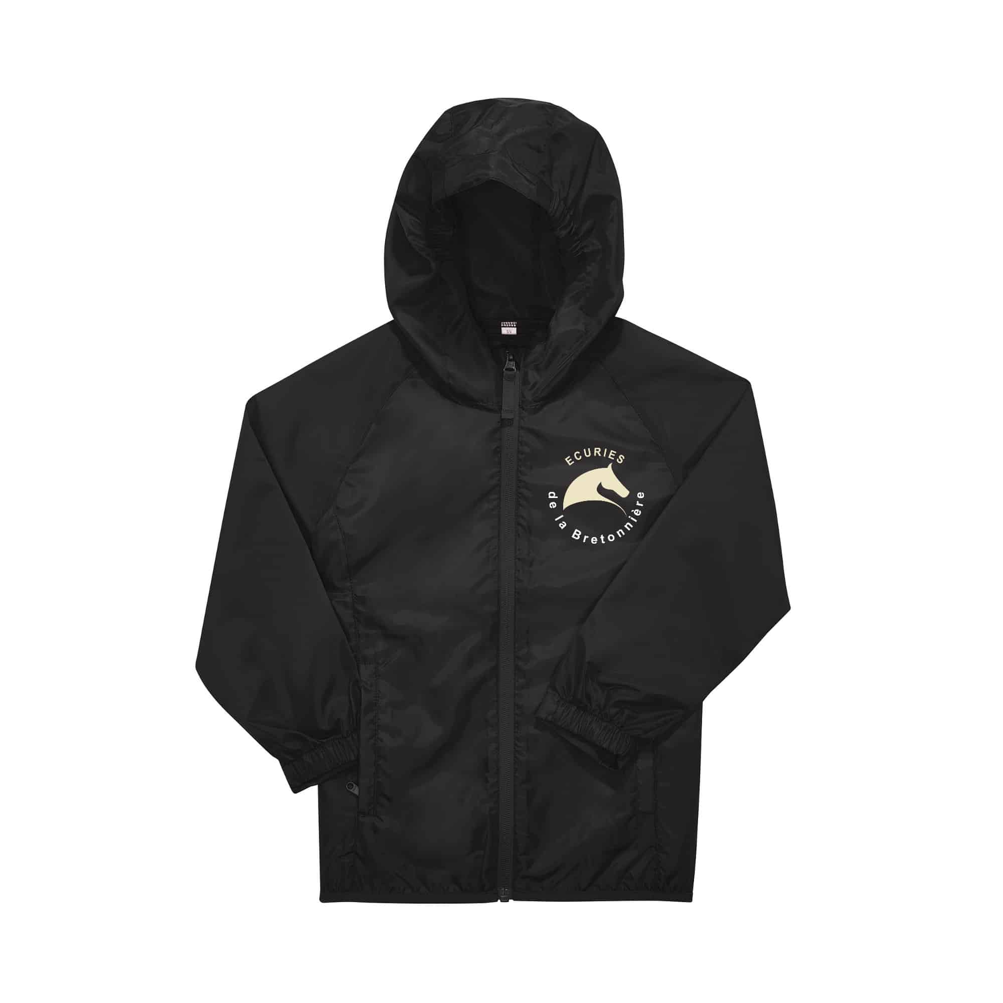 COUPE-VENT (enfant) - SARL ÉCURIES DE LA BRETONNIERE - Noir - BC631