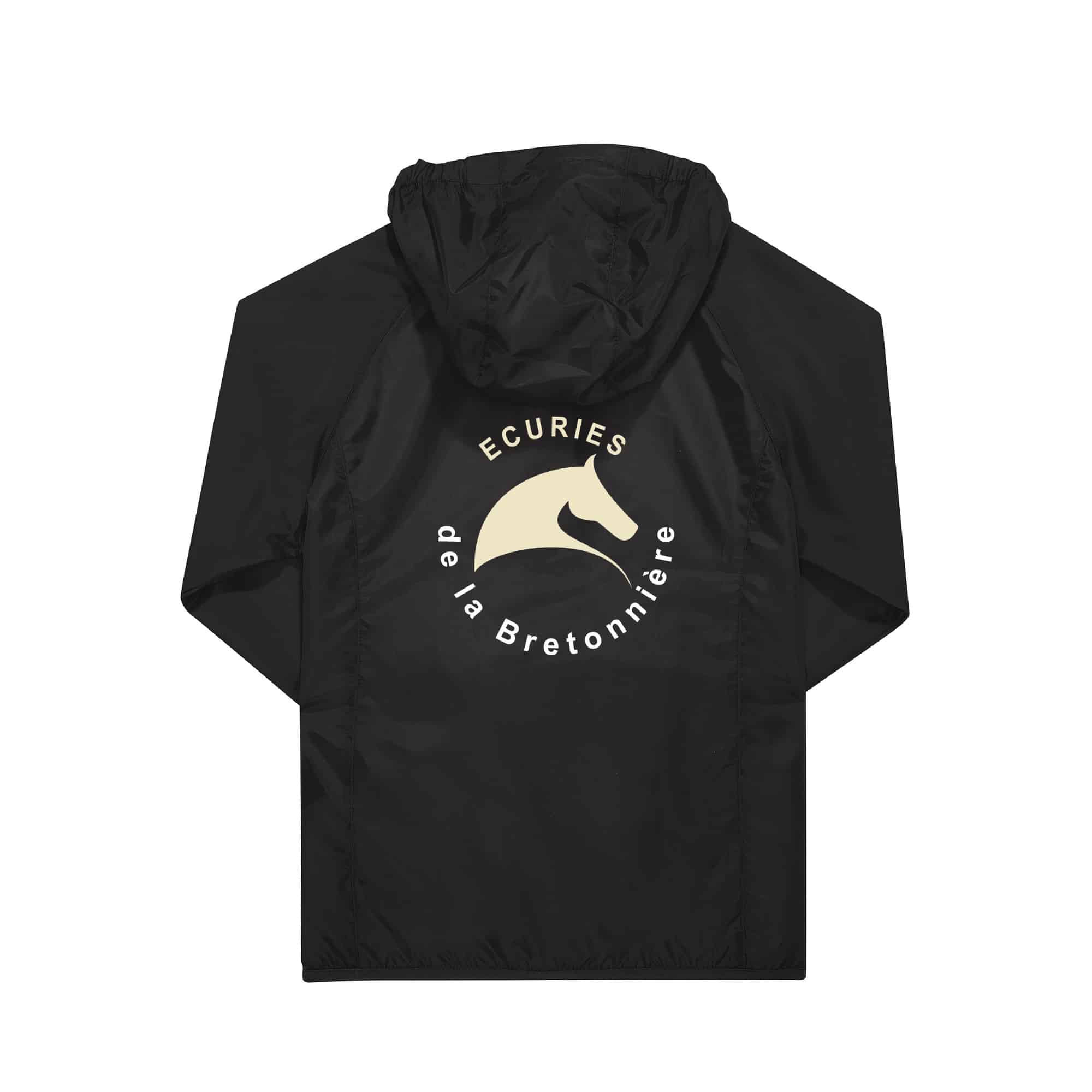 COUPE-VENT (enfant) - SARL ÉCURIES DE LA BRETONNIERE - Noir - BC631 – Image 3