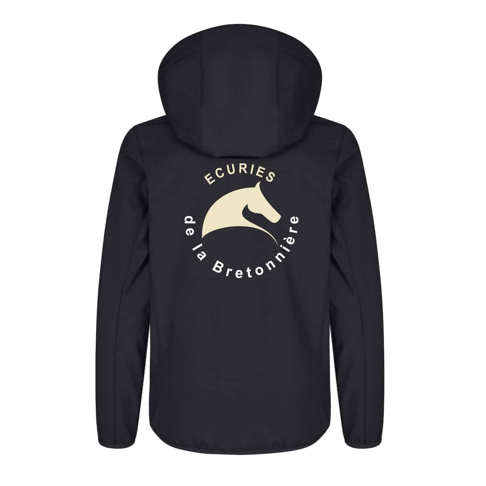 SOFTSHELL ''Classic'' (enfant) - SARL ÉCURIES DE LA BRETONNIERE - Noir - 0200909 – Image 3