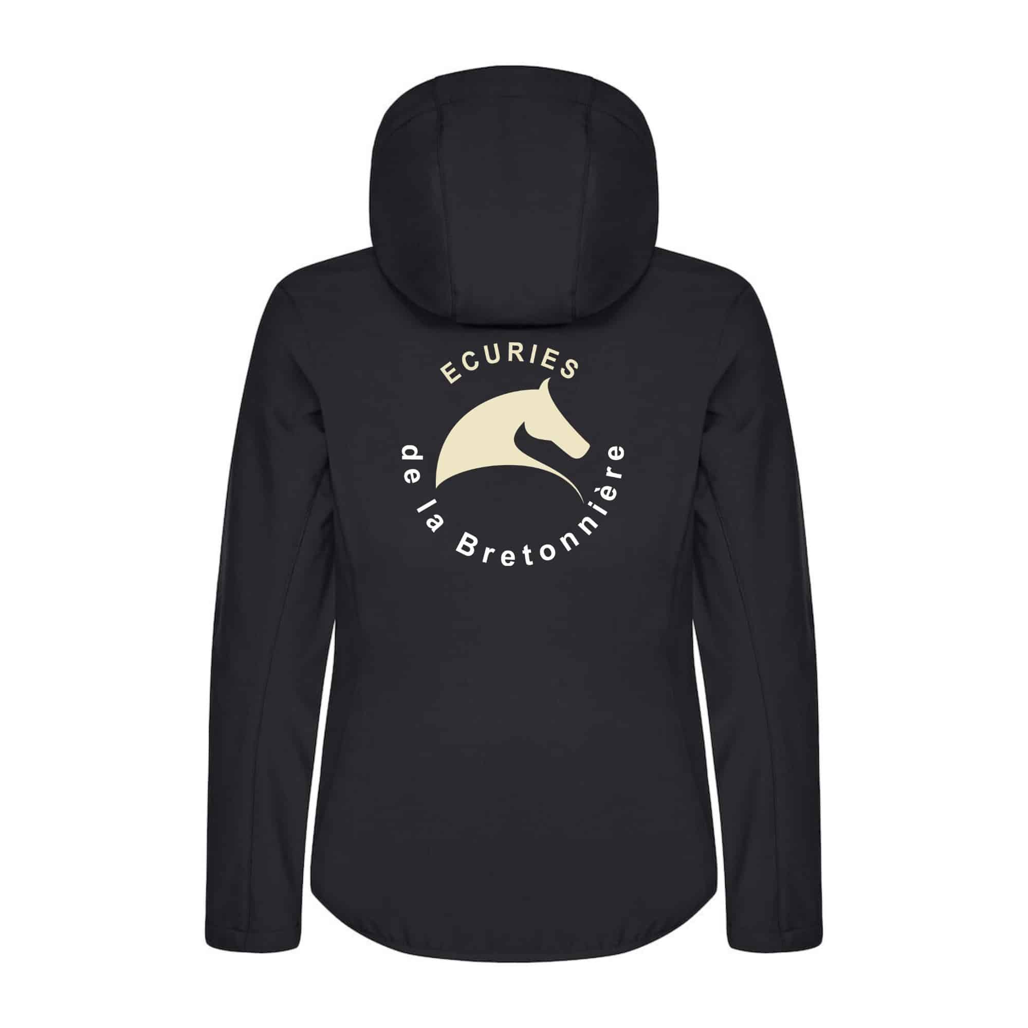 SOFTSHELL "Classic" (femme) - SARL ÉCURIES DE LA BRETONNIERE - Noir - 0200917 – Image 3